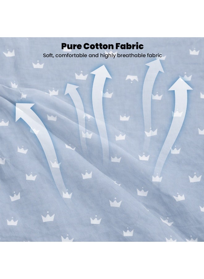 تابيت واقي سرير أطفال قابل للتهوية، 130 سم × 30 سم × 2.5 سم، بطانة سرير أطفال شبكية قابلة للتهوية، غطاء لحاجز سرير الأطفال، واقي سرير أطفال، مفروشات سرير أطفال قابلة للتهوية لغرف الأطفال (بنين وبنات)، واقي سرير أطفال - Image 5